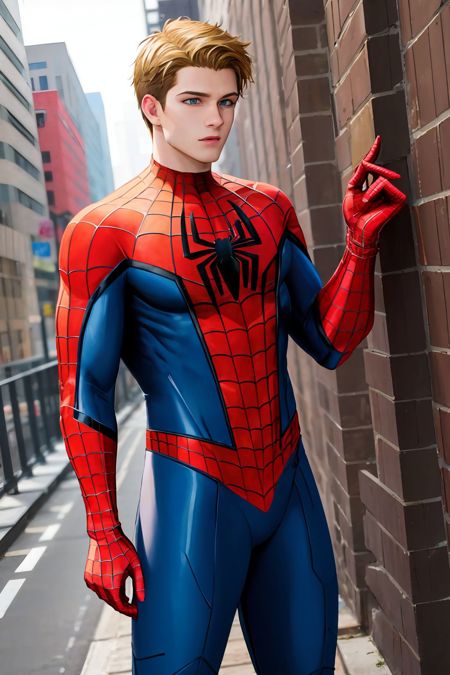 spider-man costume, nomask spider-man costume, mask