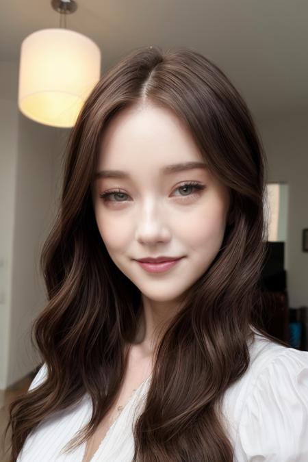 (masterpiece, best quality:1.2), 16 y.o girl, young, Realistic photo of woman, long hair, dress shirt, pant suit, looking at viewer, medium breasts, (white teeth), grin, lips, realistic, soft lighting, professional Photography, Photorealistic, detailed eyes, RAW, analog, sharp focus, 8k, HD, DSLR, high quality, Fujifilm XT3, film grain, award winning, <lora:add_detail:0.5>, <lora:more_details:0.1>, DizzyKitten Twitch, Jinnytty Twitch, STPeach Twitch, wendy2-10500-0.6