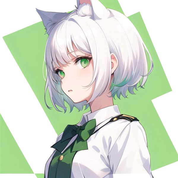 short hair cat girl