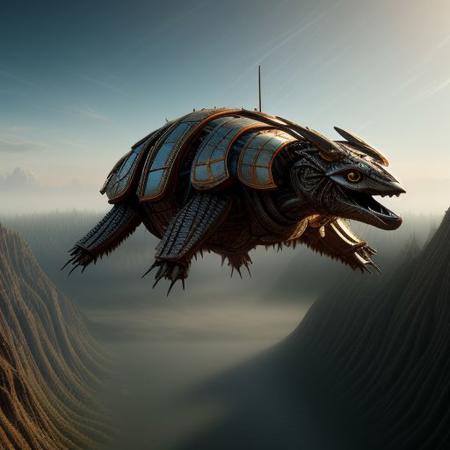 OverallDetail, rim light, gl0ssy_vray_8k, Extremely intricate, epic background, gigantic, masterpiece, 8k resolution, otherworldy animal flying or grounded, amazing, different angles, red and blue