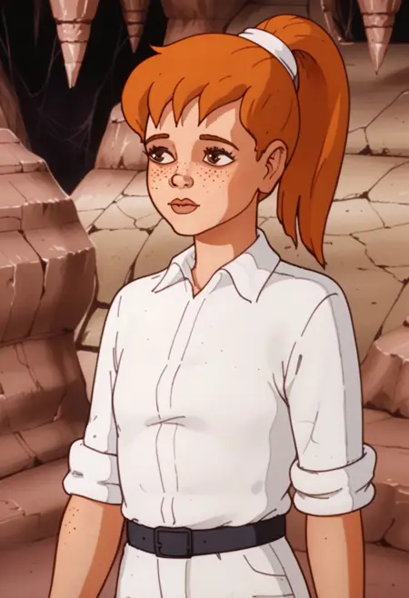 Julia, female character from russian cartoon AMBA.