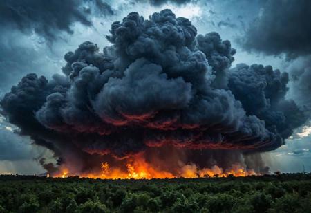 According to the rules, in such cases, it was supposed to become a black impenetrable cloud, fill the entire space with itself, catch up with DEVIL SPAWN horror and look at him with an ominous luminous look from nowhere and from everywhere, which Bomchi immediately did.  Feeling of fear, feeling of horror,rich colors, ultra clear image, more realistic, high resolution photos, 8K HD wallpapershigh quality, intricate details,  ultra detailed, ,depth of field, 8k resolution trending on Artstation Unreal Engine 5, Epic,detailed background, <lora:xl_more_art-full_v1:1.2>  <lora:JuggerCineXL2:0.8> , Cinematic,  <lora:EnvyActionShotXL01:0.8> action shot