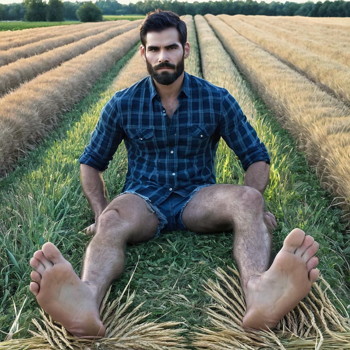 Male feet pose / barefoot image by Migg0