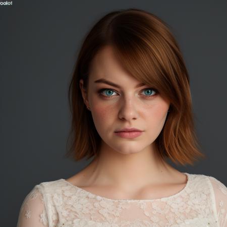 Best_QualityPos, RAW photo, intricate details, best quality, 8k uhd, soft lighting, 1girl, solo, green eyes, red hair, short hair, freckles, sad expressions <lora:Emma_Stone:0.6>