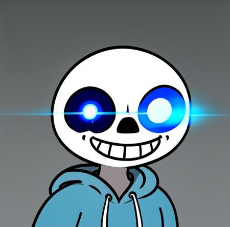 flurk <lora:flurks-step00022500:0.5>, skull, blue hoodie, smile, glowing eye, 1boy, cartoon style,  , masterpiece, best quality, sans <lora:sans-000021:0.8>