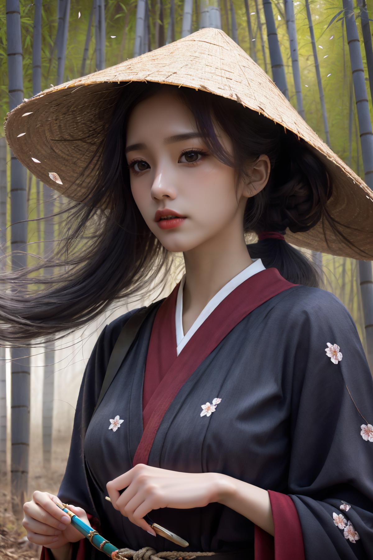 绪儿-斗笠 bamboo hat image by Darknoice