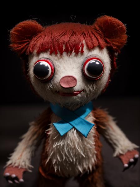 colargolstyle colargol creepy zombie vampire bear with red eyes, high quality, very sharp, professional photography <lora:hjcolargol_v11:0.65>