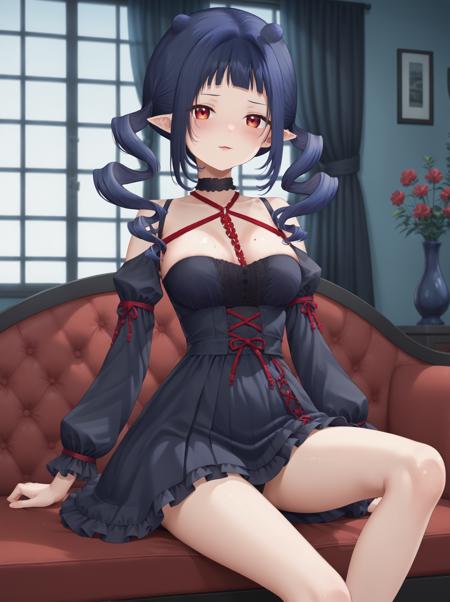  dizzydokuro, 1girl skirt, frills