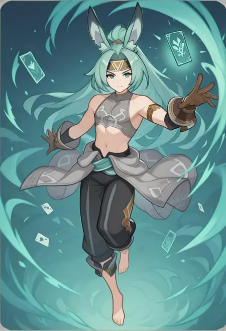 Genius Invokation TCG Card Style