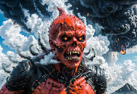 According to the rules, in such cases, it was supposed to become a black impenetrable cloud, fill the entire space with itself, catch up with  red DEVIL SPAWN horror and look at him with an ominous luminous look from nowhere and from everywhere, which Bomchi immediately did.  Feeling of fear, feeling of horror,rich colors, ultra clear image, more realistic, high resolution photos, 8K HD wallpapershigh quality, intricate details,  ultra detailed, ,depth of field, 8k resolution trending on Artstation Unreal Engine 5, Epic,detailed background, <lora:xl_more_art-full_v1:1.2>  <lora:JuggerCineXL2:0.8> , Cinematic,  <lora:EnvyActionShotXL01:0.8> action shot