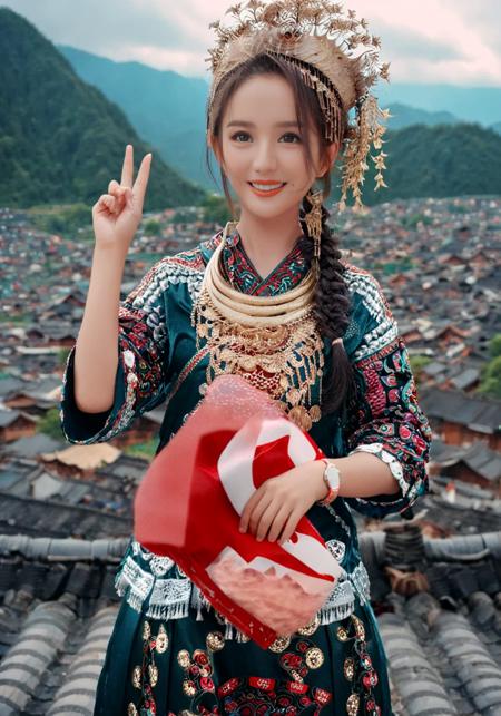 cinematic photo of cloudy sky,
<lora:yaya_XL_1_-000005:1>,
yaya,1girl,light smile,looking at viewer,<lora:Miaolan_Ultramarine_1024:1>,front view,, 35mm photograph, film, bokeh, professional, 4k, highly detailed