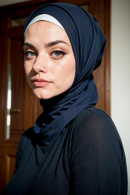 maghla, a woman, hijab  <lora:maghla:1>