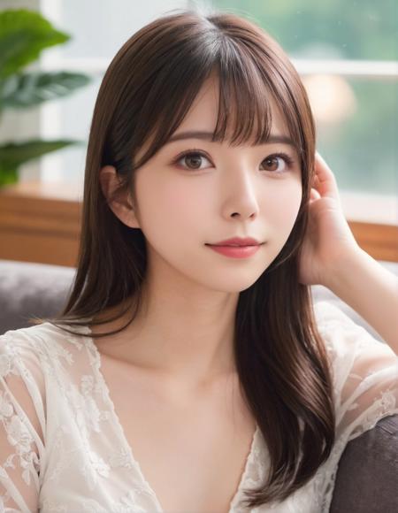 aiuehara, (relax posing on couch), (natural lighting), (portrait:2),
see-through casual dress,
<lora:aiuehara_LoRA_Ra11:0.4>
