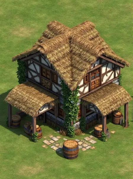 3D dark buildings