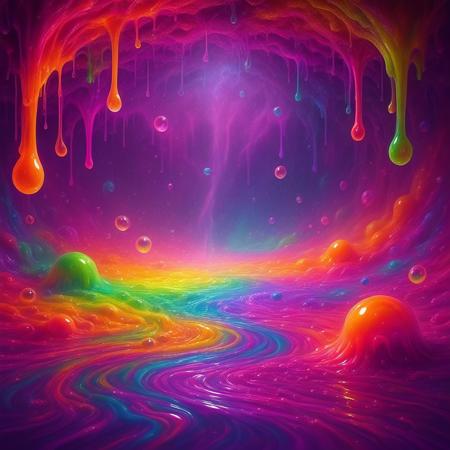 Super Rainbow Slime - SDXL V1