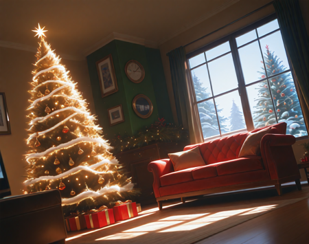 Christmas Living Room (Architecture) (Illustrious) (AD) v1.0