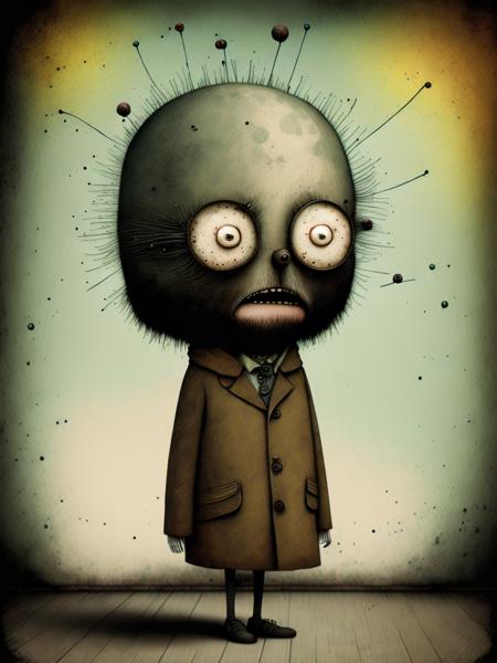 <lora:GabrielPacheco:1>copy paste colorful, punk, happy, upbeat, don hertzfeldt, Hieronymus Bosch, Gabriel Pacheco