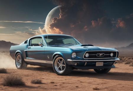 ethereal fantasy concept art of  <lora:Eddie Mendoza CLIP-000005:1>,car,motor vehicle,ground vehicle,vehicle focus,concept art,mustangs [4],Eddie Mendoza, . magnificent, celestial, ethereal, painterly, epic, majestic, magical, fantasy art, cover art, dreamy