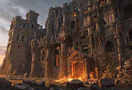 Stunning medieval ruins, 
orange and black light effect, 
complex background, 
highly intricate detailed, 
intricate details, 
shadow effect, 
bright and detailed design, 
day light, 
UHD drawing, 
trending on artstation, 
sharp focus, 
studio photo, 
intricate details, 
highly detailed, 
by greg rutkowski, 
trending on artstation, 
sharp focus, 
studio photo, 
intricate details, 
highly detailed, 
by greg rutkowski