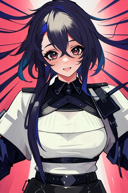 girl,sweater,police outfit, <lora:Foch:0.6>, colorful theme, (best quality, high quality, high resolution), ultra-detailed, highly detailed face features, absurdres,  highly detailed face features, see through shirt, best photo,high quality illustration