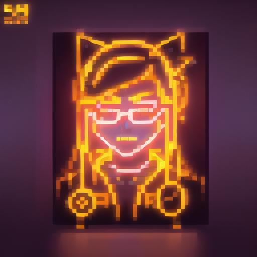 Pixel Neon Art image by SYK006