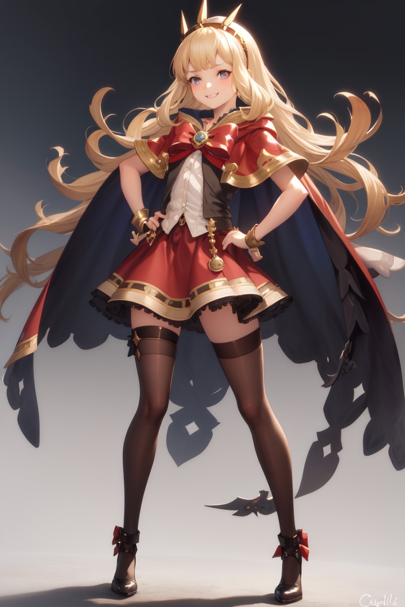 masterpiece, best quality, absurdres, perfect anatomy, 1girl, solo, Cagliostro, long hair, CagliostroBase, hairband, crown...