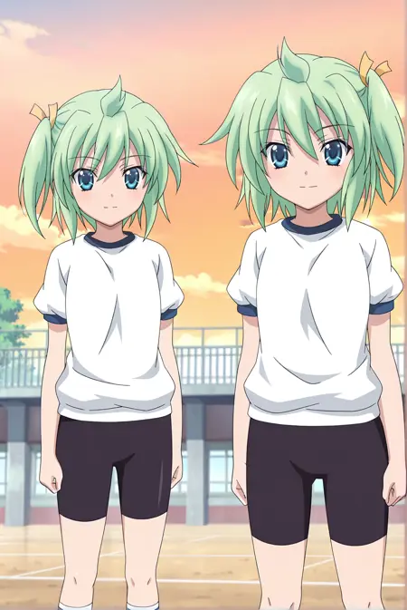 Ile and Nel - High School DxD - Illustrious