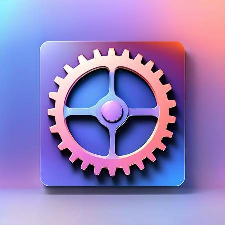 gear,
realistic,3d,C4D rendering,shining,
gradient,gradient background,blue background,purple background,glassmorphism icon,<lora:glassmorphism_icon:1>,