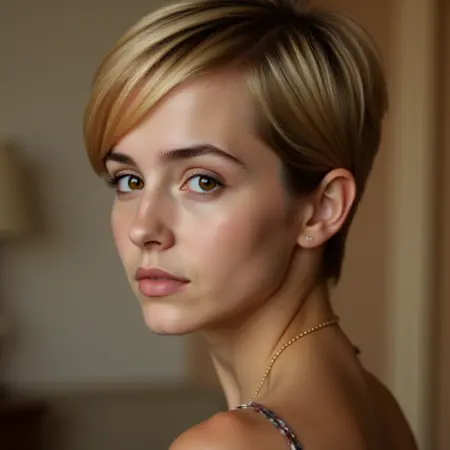 Short Hair Blond girl