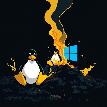 linux destroys windows