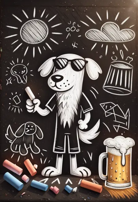 Illustrious Chalk Art Style