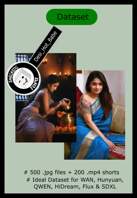 Desi Hot Babe - A Dataset of mostly South Asian Babes by SarcasticTOFU (500 .jpgs + 200 .mp4s)