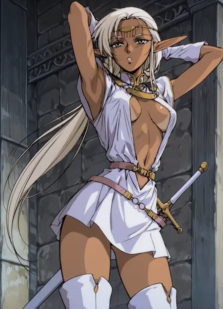 Record Of Lodoss War retro anime style