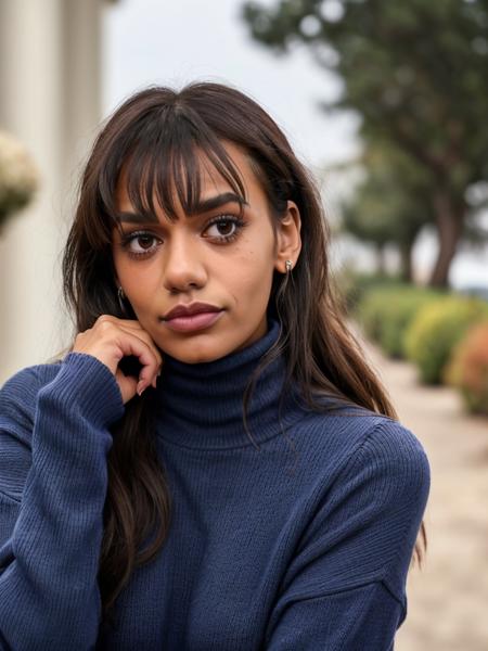 madeleineMaddenTi portrait wearing turtleneck sweater