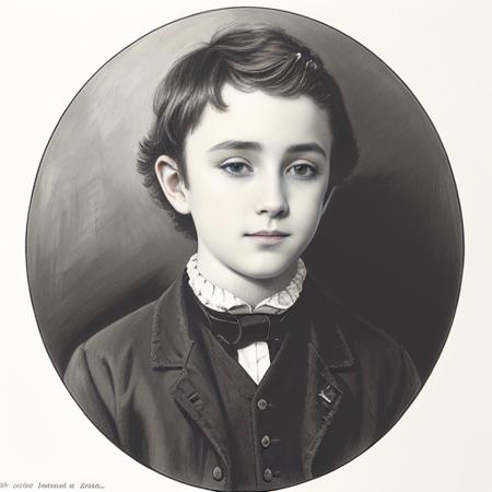 <lora:monograph_v1:0.5> (a detailed drawing of  a Irish boy, portrait :1) , detailed, historic illustration, gothic, magic, hyperrealistic ,8k,europe,(cute),  <lora:monochrome :0.5>