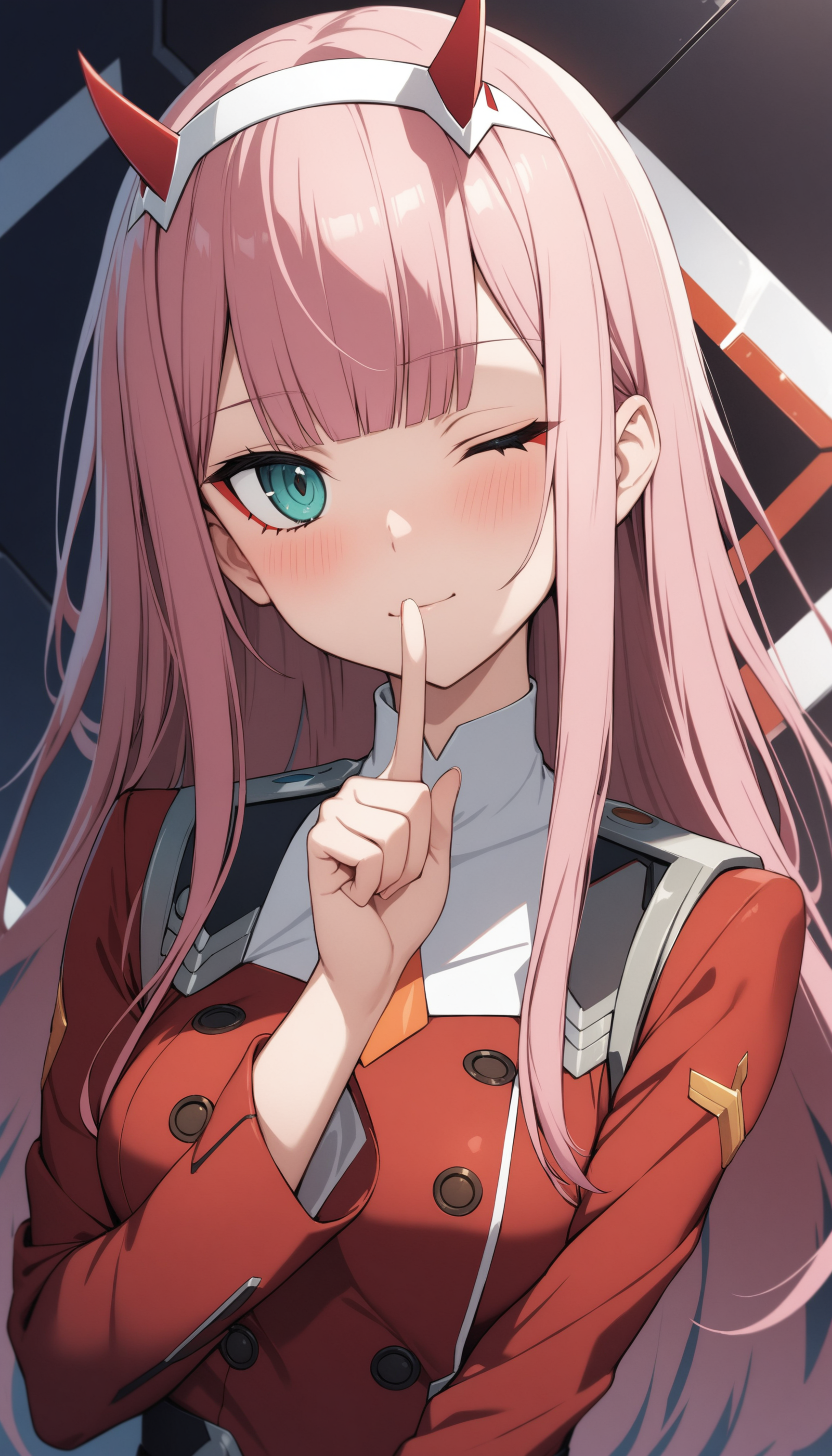 (masterpiece, best quality, very aesthetic, ultra detailed), intricate details,
1girl, zero two \(darling in the franxx\),...