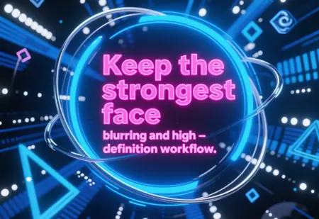 Keep the strongest face blurring and high-definition workflow