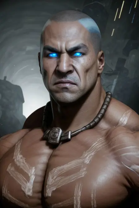 Kotal Kahn MK11 Bald Version