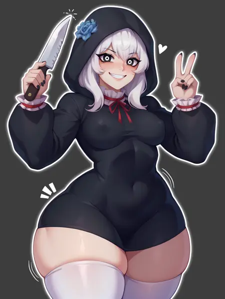 Jeff The Killer AI SDXL LoRA | Creepypasta [Pony Diffusion]