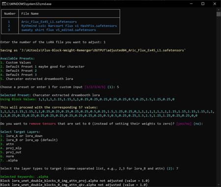 Flux Block Weight Remerger - Tool v1.0