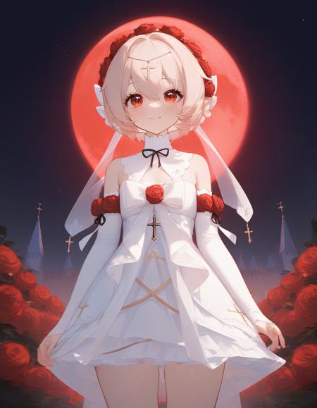 Rosy Bridesmaid 花裳月紗 | Honkai Impact 3rd sdxl_v1