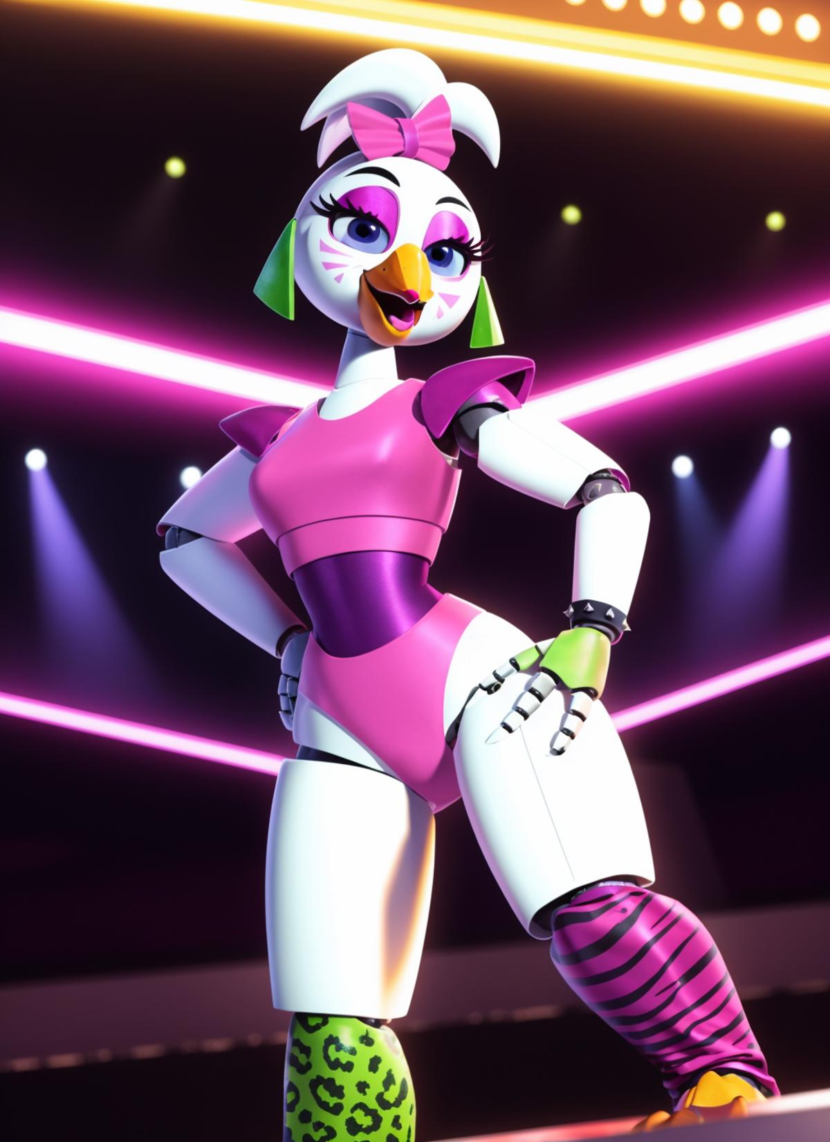 Glamrock Chica (FNAF) - v2 | Stable Diffusion LoRA | Civitai