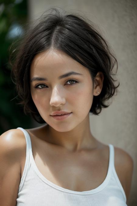 <lora:Alize Jacotey:0.9>,woman,Francia, short hair,black hair,t-shirt ,photorealistic, masterpiece, best quality,detailed human face, detailed human skin texture, ultra-detailed human body,cinematic light,ultra quality, sharp focus, tack sharp, dof, film grain,