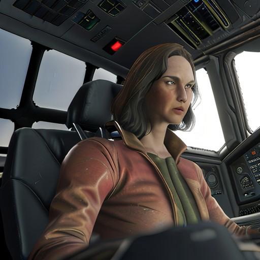 (((Piper))), woman in a spacesuit, Piper wearing a spacesuit, Piper in a spacesuit, Piper inside a space shuttle cockpit, space shuttle cockpit, cockpit