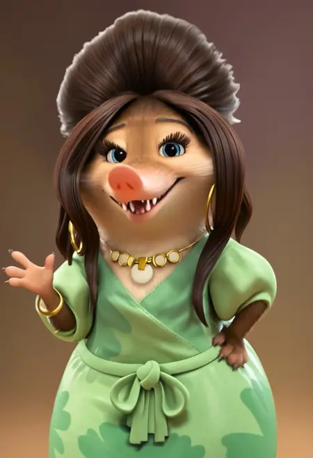 Fru Fru / Tru Tru / Charisma / Christine / Brianca / Mandy (Zootopia+ Girls Pack - The Real Rodents of Little Rodentia)