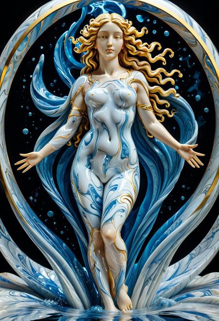 Excellent quality, masterpiece, high resolution, intricate and detailed,
(cs-cr1stal-v2:1.2),
figure composed of a single huge brilliant, sculpture of a (venus of botticelli:1.1) in white and blue liquid marble, translucent, gold veins,
translucent, ethereal, majestic, detailed digital art, close-up, ground shot,
dark background,