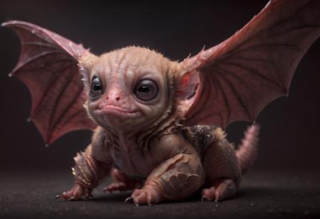 CBCHIMER4, cute baby chimera, bat
Best quality, 4k, Extremely detailed hyper realistic.
DARK BACKGROUND
