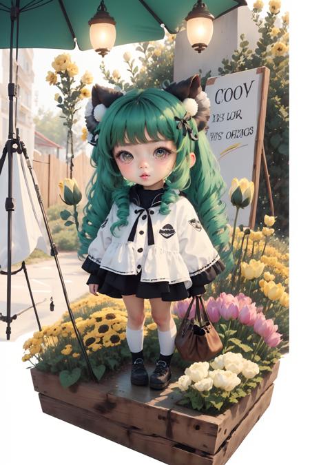 [(white background:1.5)::15] 1girl, solo,flower garden chibi<lora:meomeo:1> :D meomeo style <lora:gachaSplashLORA_gachaSplashFantasy20:1>