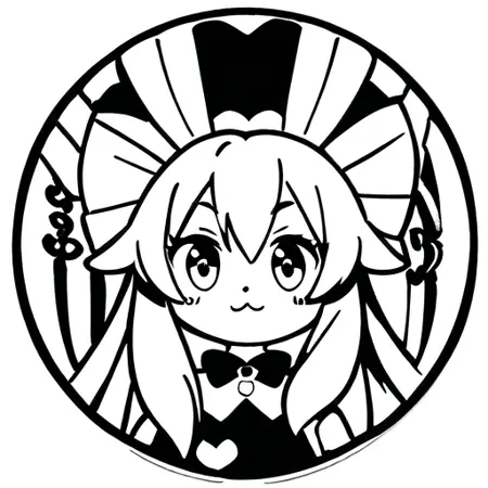 Vynstick  BW vinyl sticker LORA