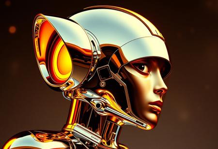 Avant-garde , 1970s futurism, chrome and gold